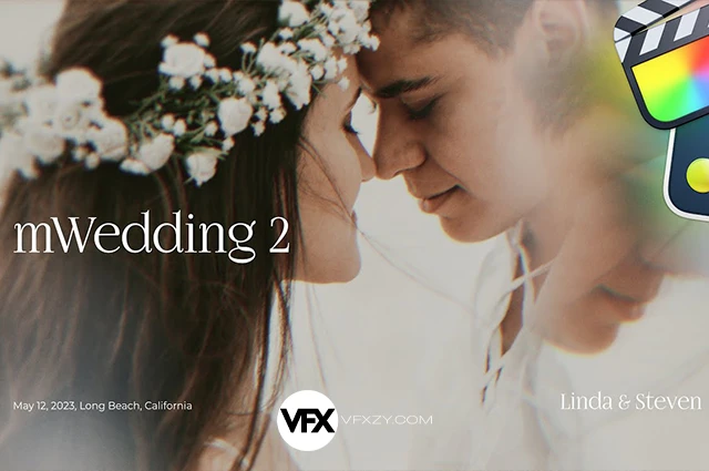 【中文汉化】达芬奇+FCPX插件-57组婚礼文字标题字幕视频特效叠加转场预设 MotionVFX – mWedding 2