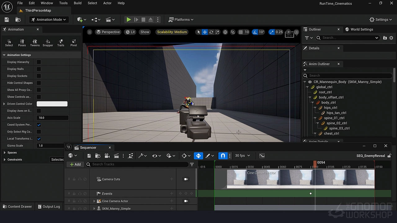 中英文字幕-UE5角色动画游戏互动无缝融合教程 The Gnomon Workshop – Creating Runtime Cinematics in Unreal Engine 5 BBU04-9.jpg