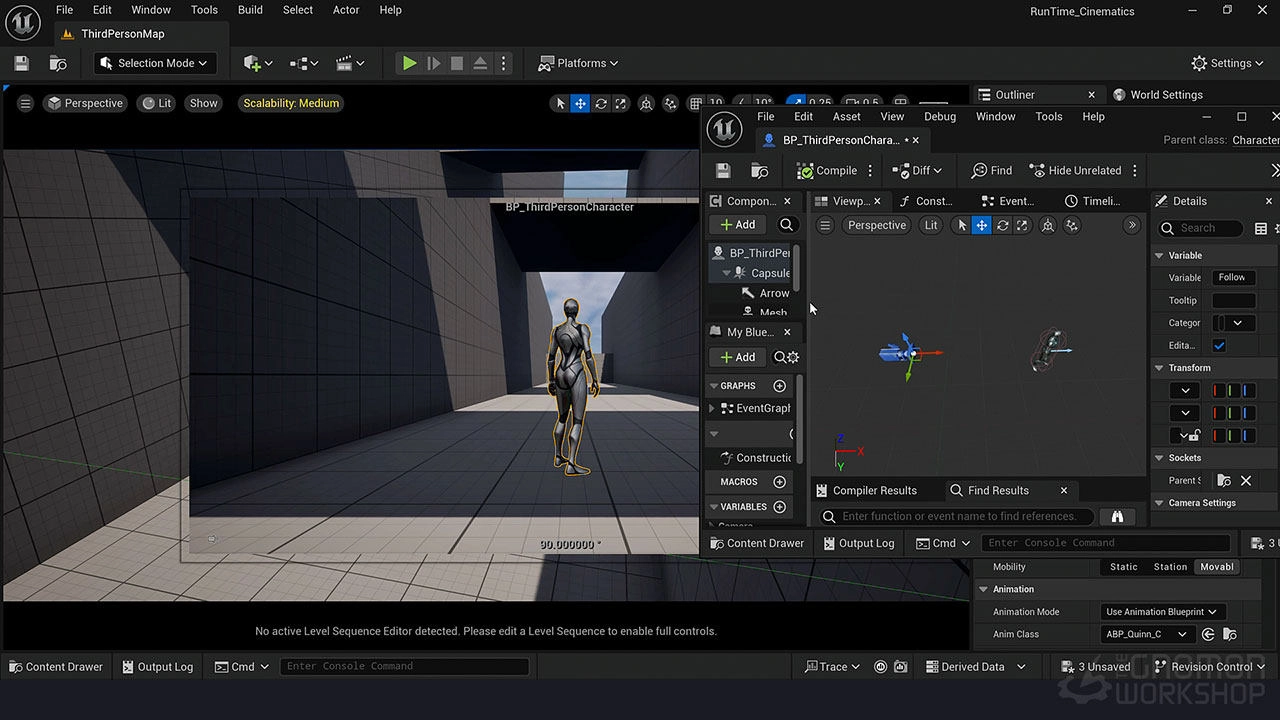 中英文字幕-UE5角色动画游戏互动无缝融合教程 The Gnomon Workshop – Creating Runtime Cinematics in Unreal Engine 5 BBU04-7.jpg
