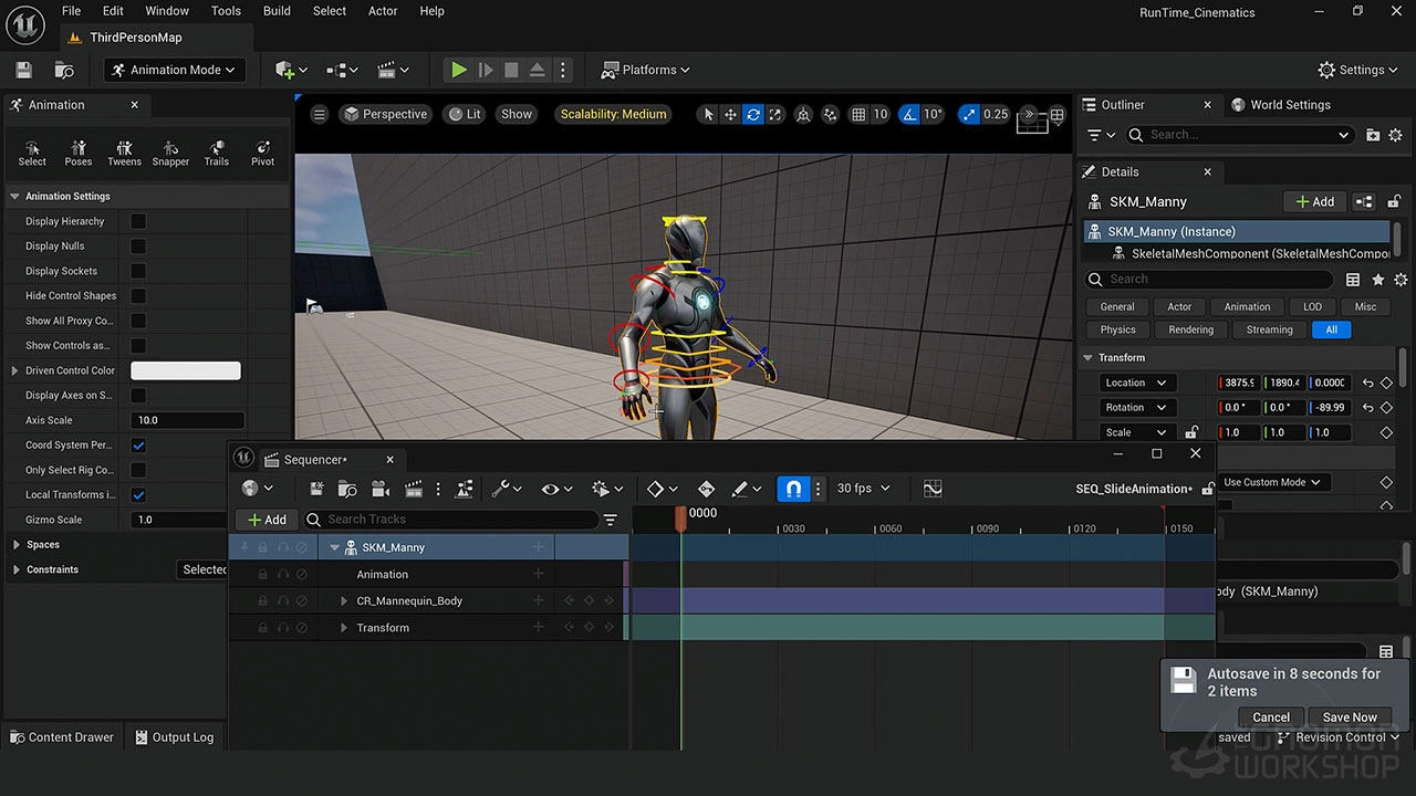 中英文字幕-UE5角色动画游戏互动无缝融合教程 The Gnomon Workshop – Creating Runtime Cinematics in Unreal Engine 5 BBU04-3.jpg