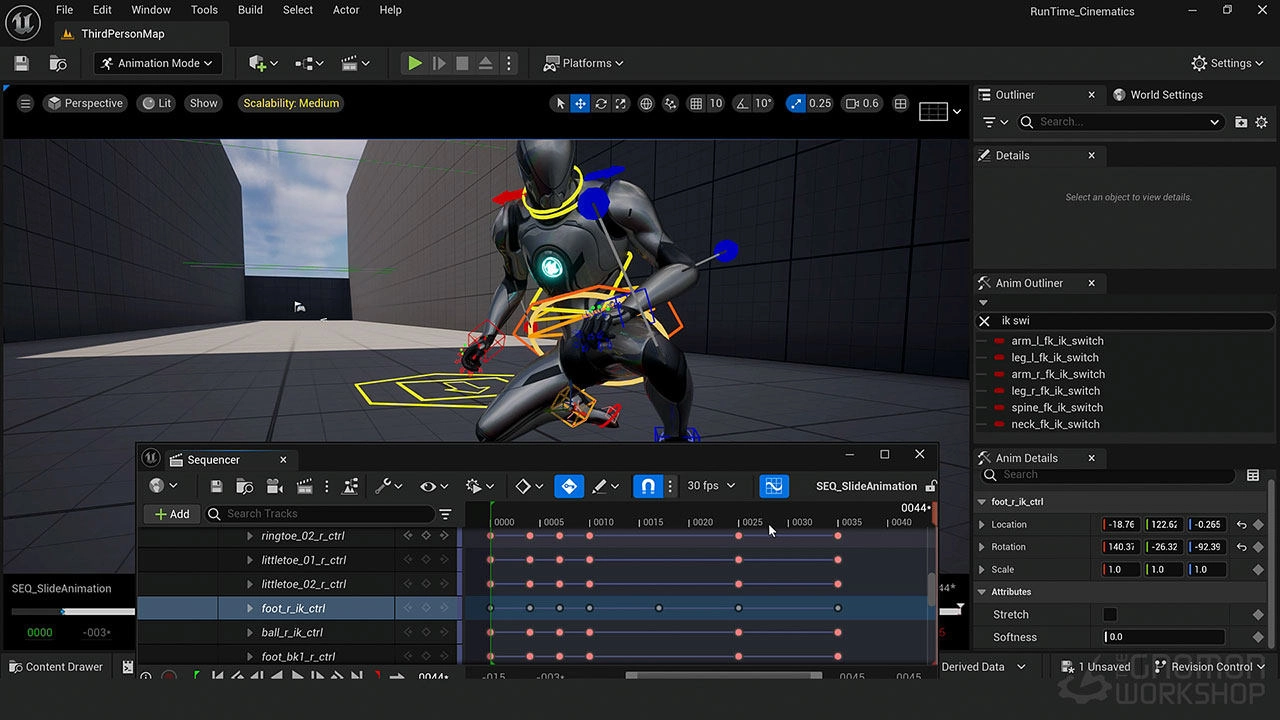 中英文字幕-UE5角色动画游戏互动无缝融合教程 The Gnomon Workshop – Creating Runtime Cinematics in Unreal Engine 5 BBU04-5.jpg