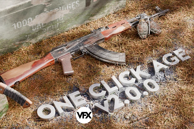 Blender一键老化灰尘泥土污渍污迹划痕锈迹磨损插件 One Click Age V2.0.3