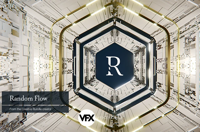 Blender随机网格形状细节生成插件 Random Flow v3.8.7 含预设库