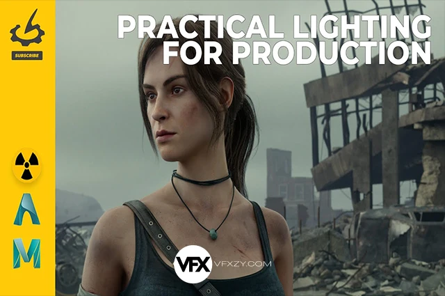 【中英文字幕】Maya+Nuke影视场景镜头合成灯光照明教程