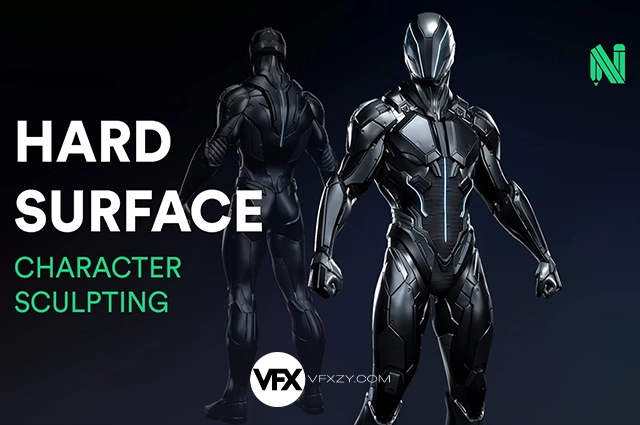 【中英文字幕】ZBrush硬表面建模角色雕刻基础进阶教程