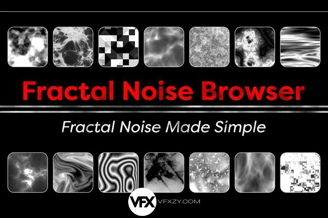 【中文汉化】AE脚本-200种分形噪波动画预设 Fractal Noise Browser v1.0 含使用教程