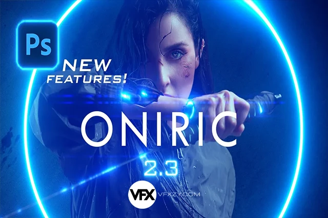 【中文汉化】PS真实发光辉光插件 Oniric Glow Generator 2.3.1.42 Win/Mac