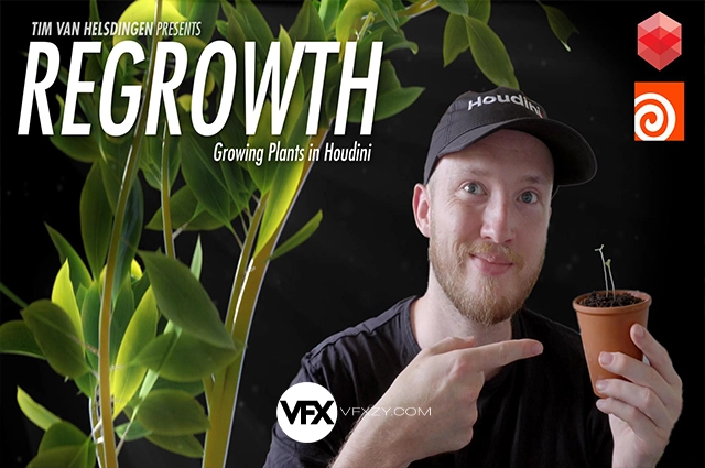 【中英文字幕】Houdini+Redshift植物生长动画特效教程
