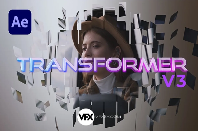 AE脚本-三维透视多画面视频墙扭曲变形画轴效果 Transformer v3.0.0 + 使用教程