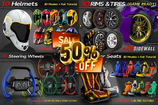 Blender+SP头盔驾驶座方向盘建模贴图教程 无声教程