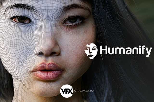 Blender一键生成真实人体面部身体手脚皮肤着色器插件预设 Humanify V3.0 + 视频教程+24个真实人物3D模型 Hyper Realistic Scenes