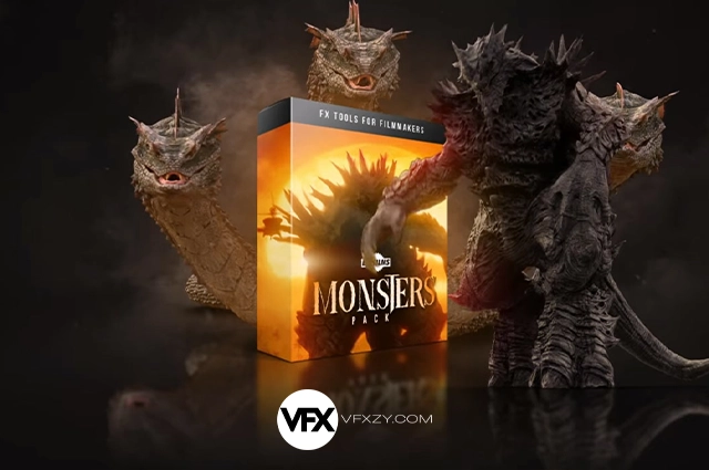 370+恐龙怪兽三头蛇飞龙特效合成音效视频素材