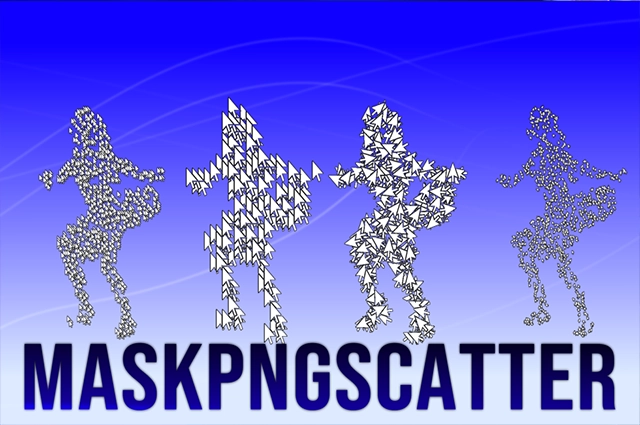 【中文汉化】MaskPNGscatter V1.0.11 Win/Mac AE蒙版遮罩散布图形插件