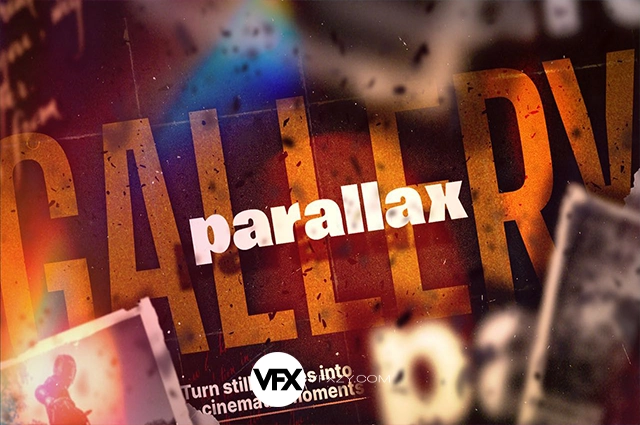 【中文汉化】FCPX插件-30种复古怀旧美学视差画廊图文展示动画 Parallax Gallery