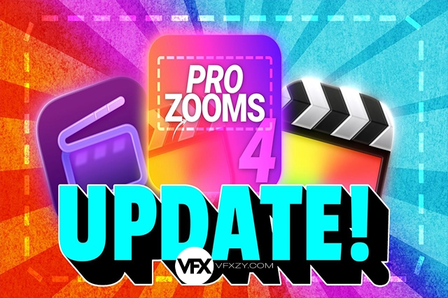 【中文汉化】FCPX插件-专业摄像机运动缩放变焦控制工具 Pro Zooms V4.1.1