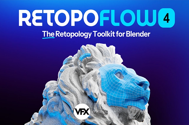 Blender三维模型拓扑插件 RetopoFlow 4.1.6